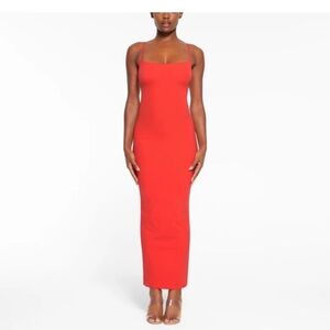 NWT Skims fits everybody long slip dress POPPY-SOLD OUT COLOR